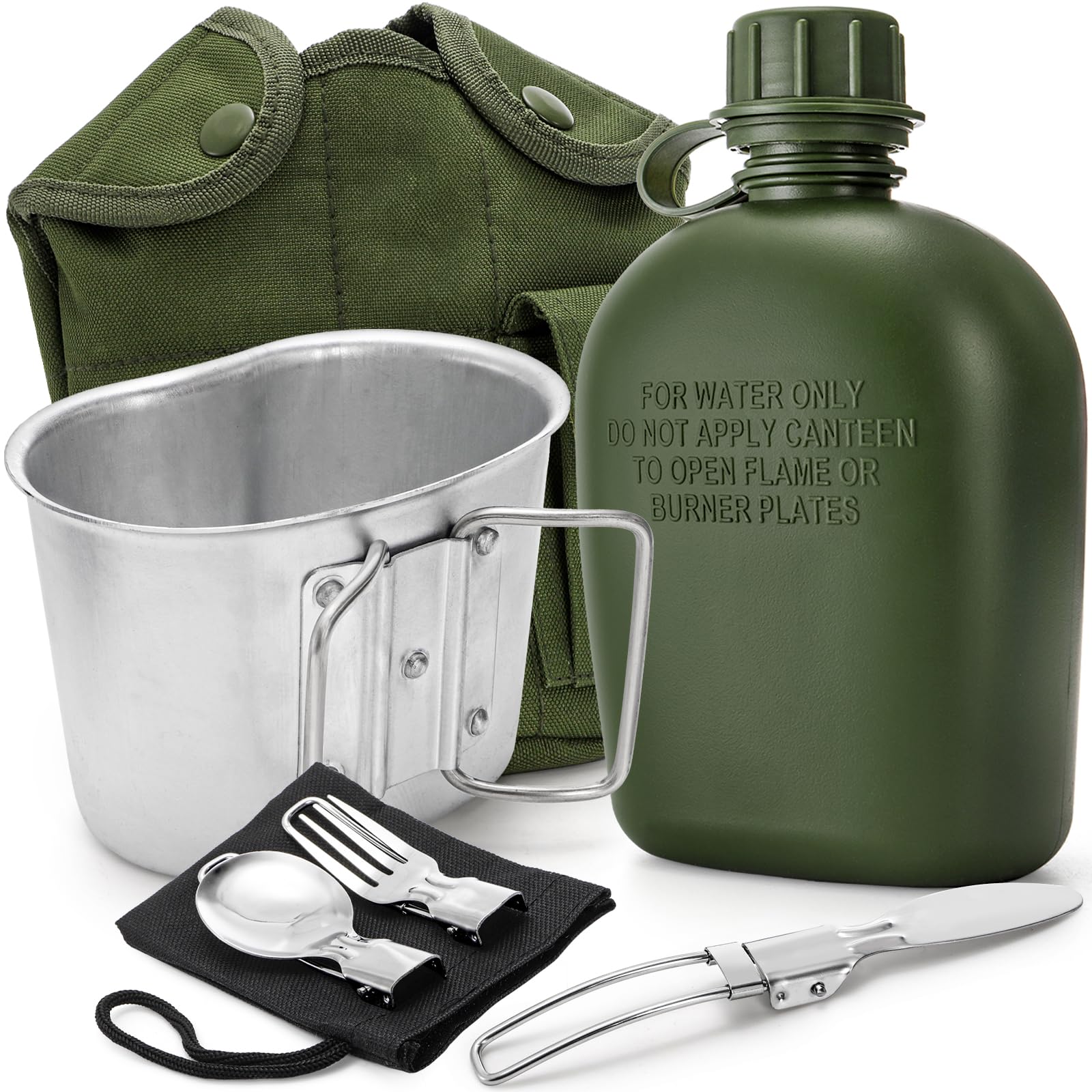Amazon.com: ZOOFOX Military Canteen, 1 Quart Portable Army Water